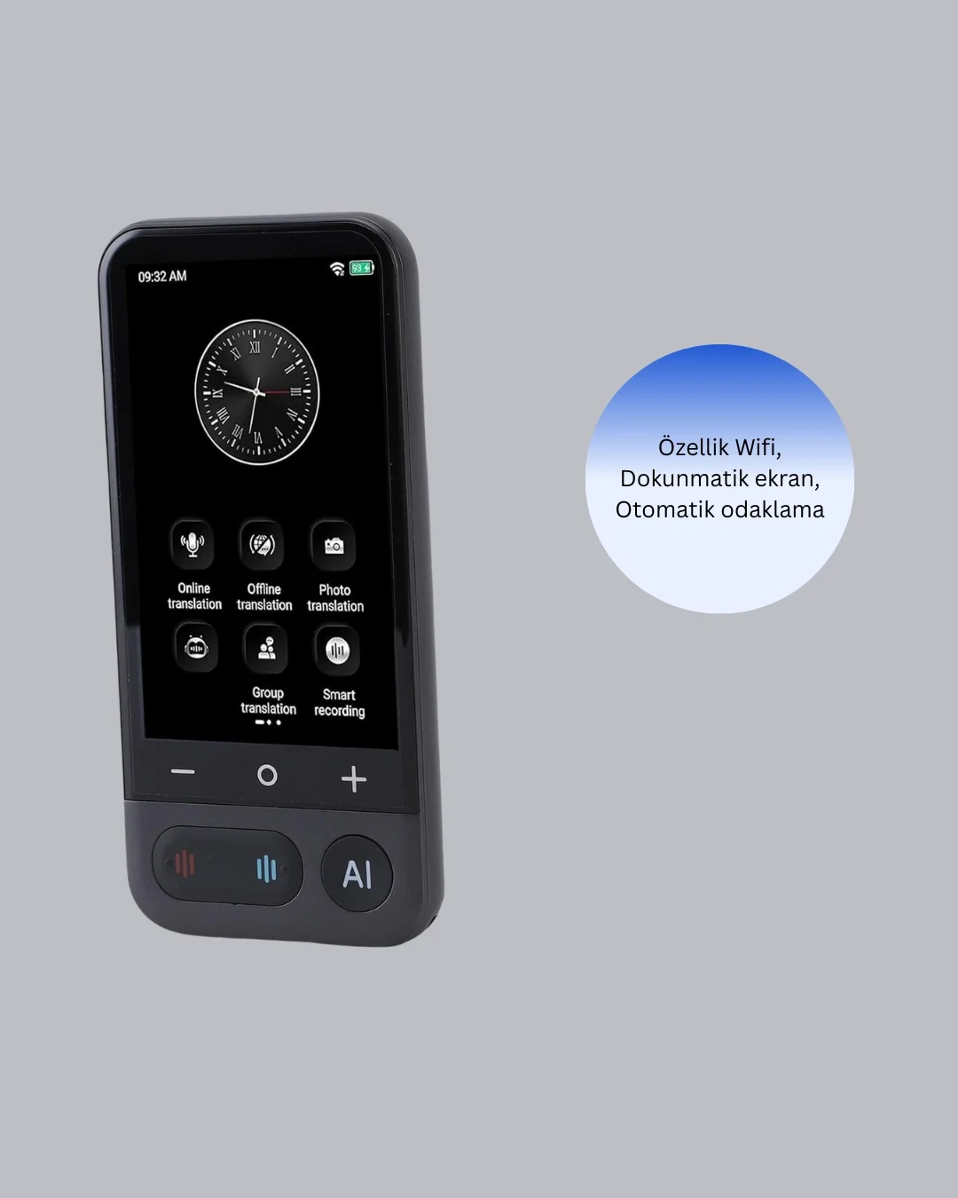 Mey İthalat® Seyahat ve İş İçin Çok Dilli Taşınabilir Çeviri Maki