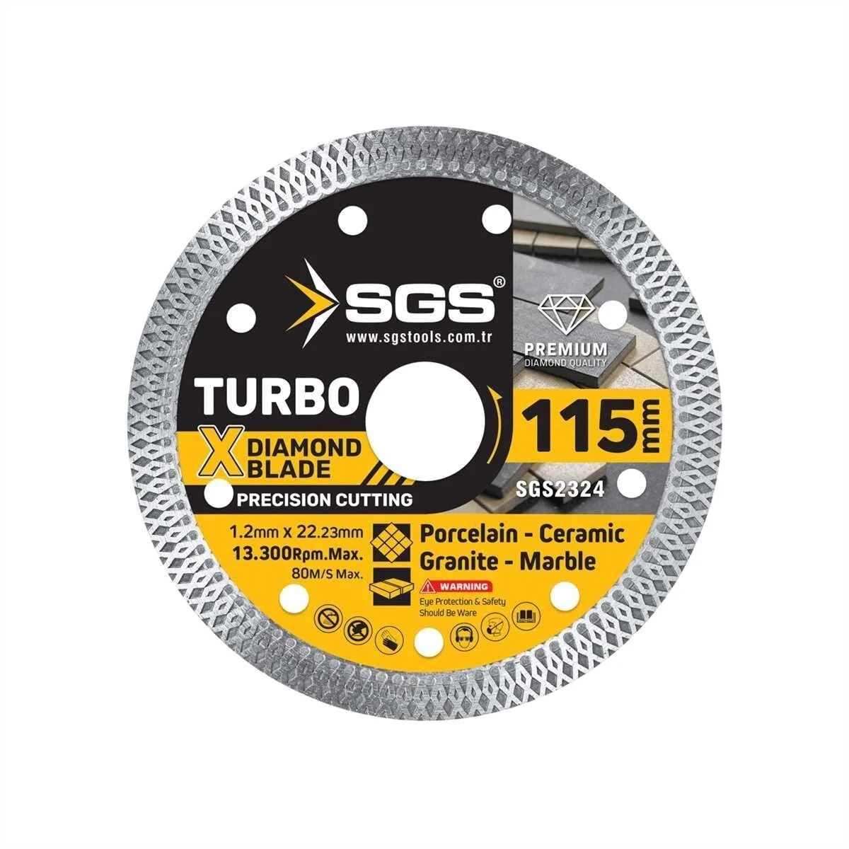 Mey İthalat® Sgs 2324 Seramik Hassas Fayans Kesici İnce 115X1,2X2
