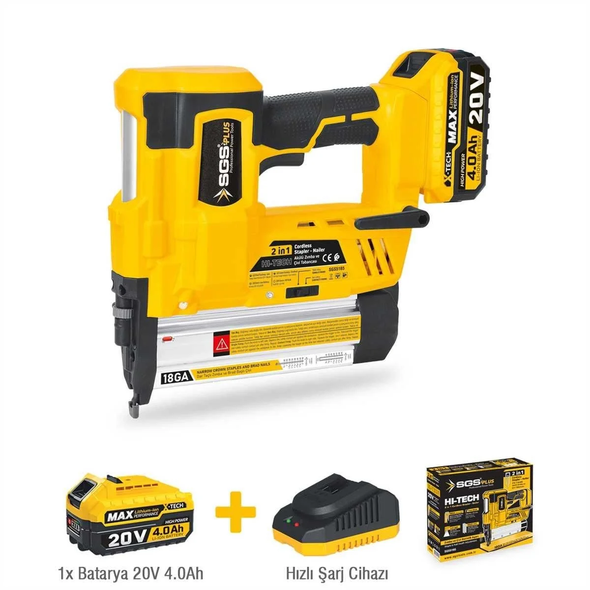 Mey İthalat® Sgs 5165 Akülü Zımba ve Çivi Çakma Tabanca Makinası Mey İthalat® Sgs 5165 Akülü Zımba ve Çivi Çakma Tabanca Makinası