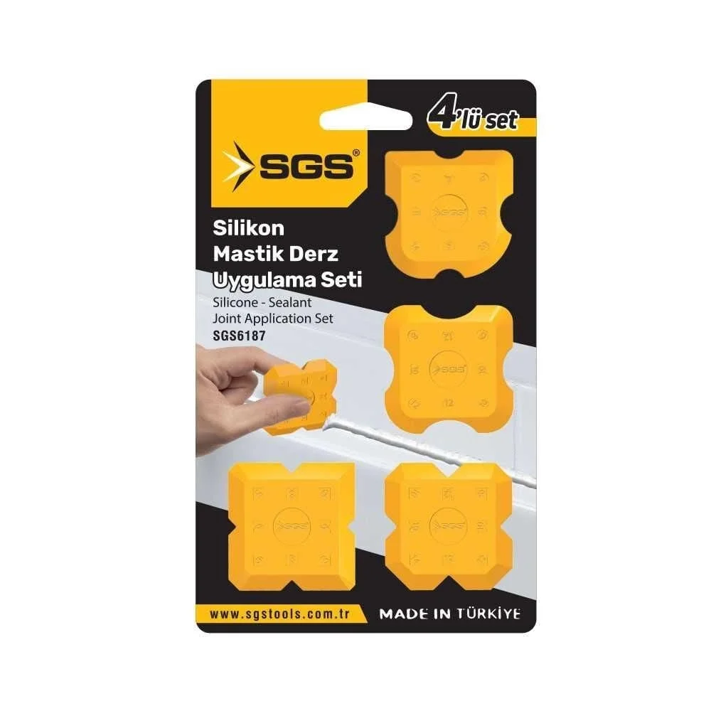 Mey İthalat® Sgs 6187 Silikon Mastik Derz Çekme Aparatı 4 Parça Mey İthalat® Sgs 6187 Silikon Mastik Derz Çekme Aparatı 4 Parça