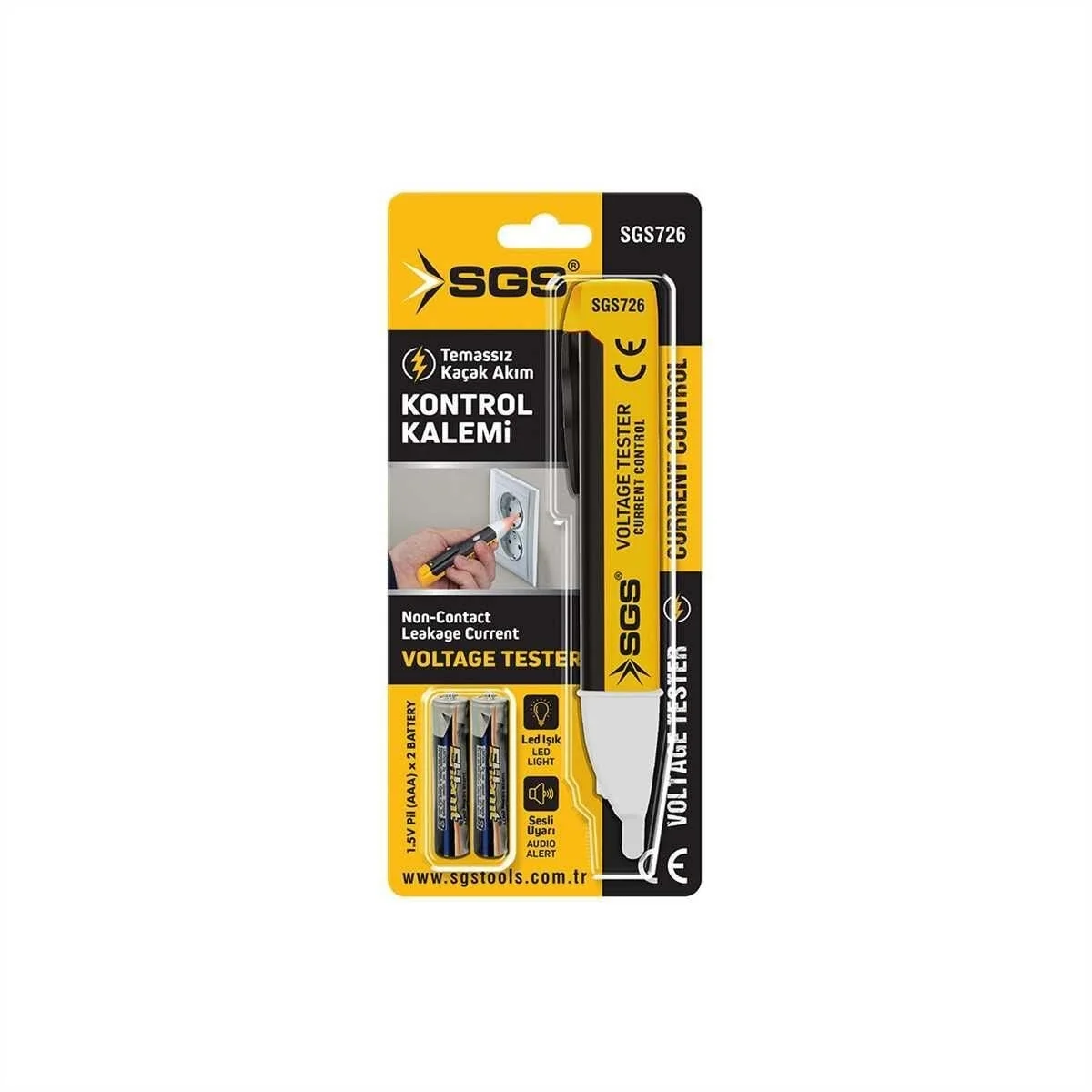 Mey İthalat® Sgs 726 Temassız Kontrol Kalemi 90-1000 Volt Mey İthalat® Sgs 726 Temassız Kontrol Kalemi 90-1000 Volt