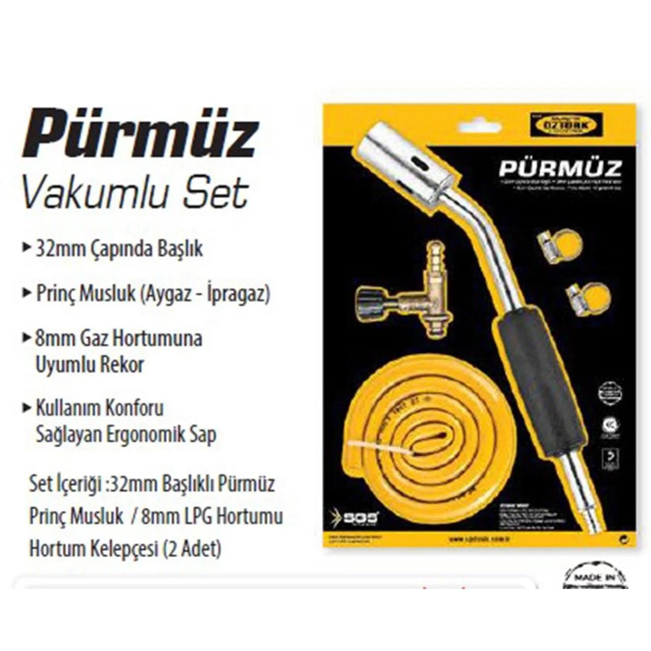 Mey İthalat® SGS 801 Pürmüz Seti
