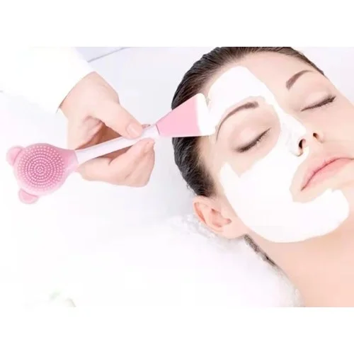Mey İthalat® Silikon Yüz Temizleme Fırçası ve Maske Uygulama Spat
