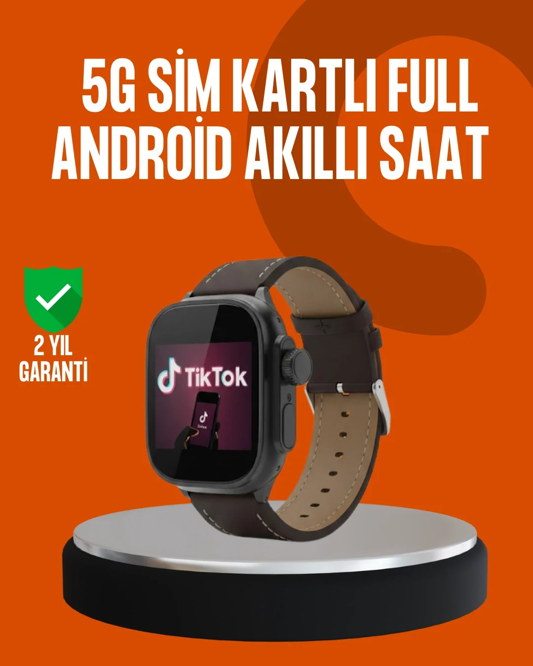 Mey İthalat® SIM Kartlı Akıllı Saat AMOLED Ekran Android Sistem