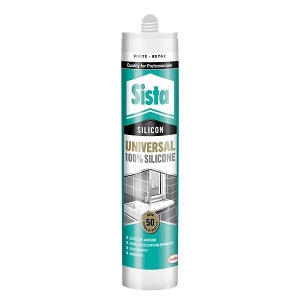 Mey İthalat® Sista Üniversal Beyaz Silikon 280 ml Mey İthalat® Sista Üniversal Beyaz Silikon 280 ml
