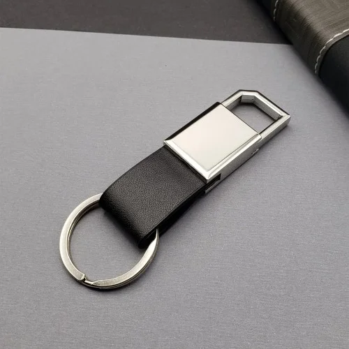 Mey İthalat® Siyah Gümüş Metal Anahtarlık