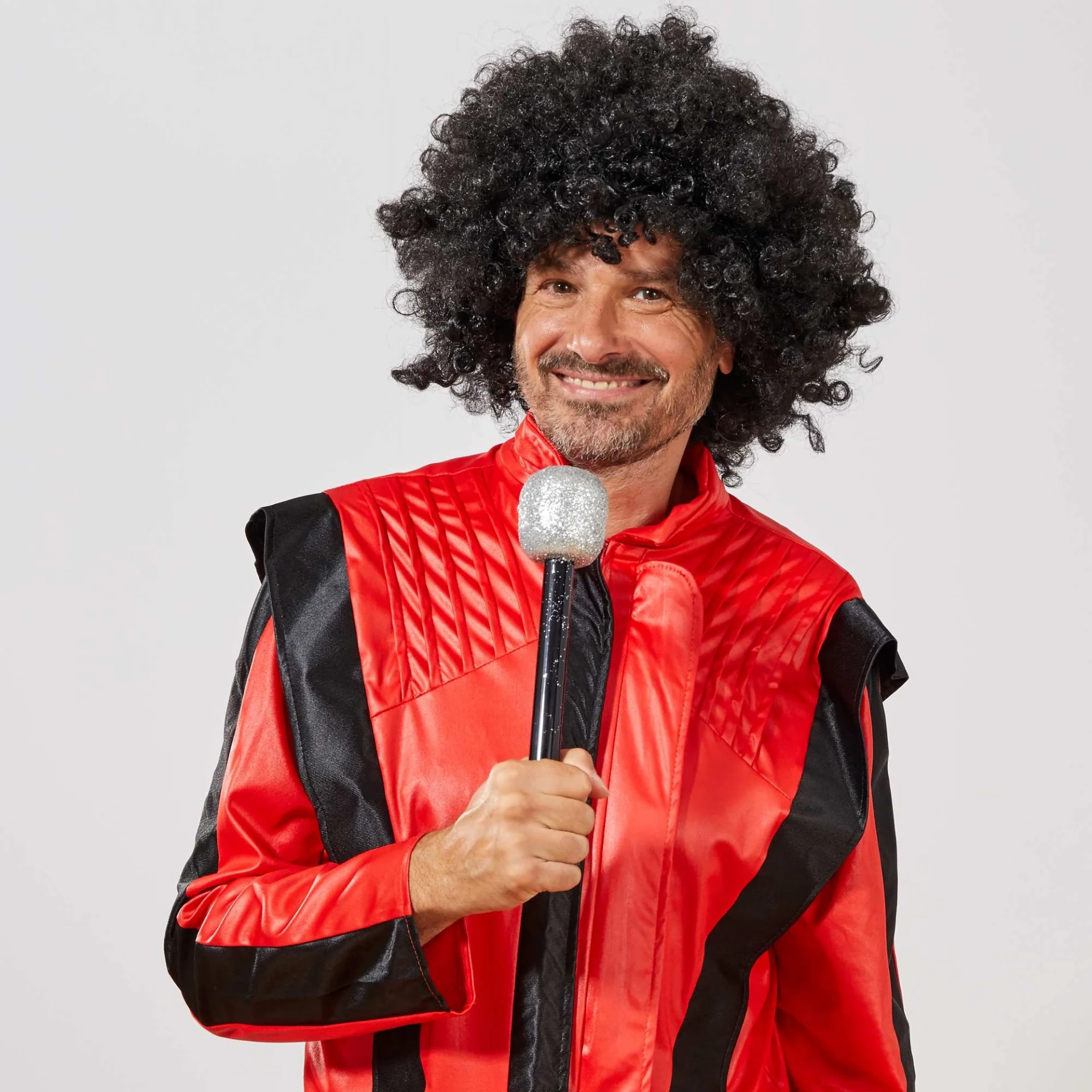 Mey İthalat® Siyah Renk Kıvırcık Afro Bonus Peruk