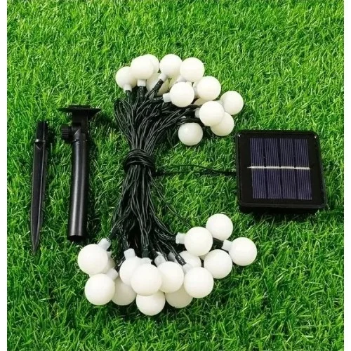 Mey İthalat® Solar 5m 28 Led Top Gün Işığı Siyah Kablolu