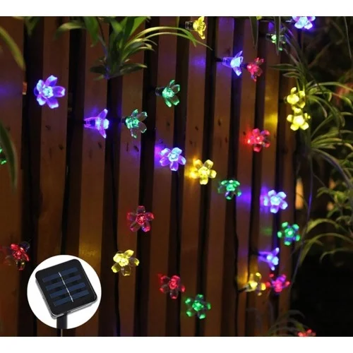Mey İthalat® Solar 5m 50 Led Papatya RGB 8 Fonksiyonlu