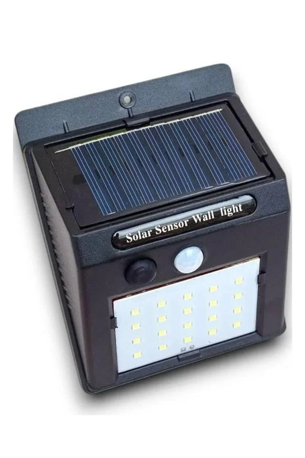 Mey İthalat® Solar Sensörlü Duvar Lambası Bahçe Lamba 20 Led Işık