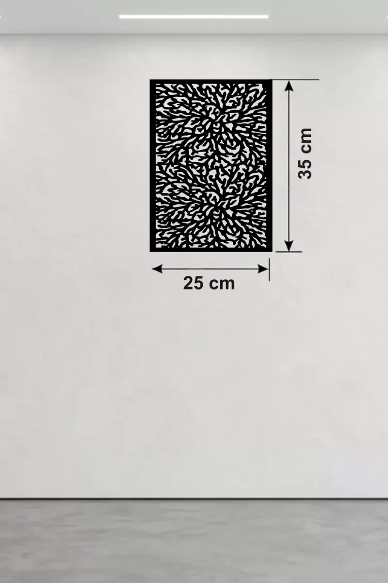 Mey İthalat® Soyut Mercan ve Hücre Dokulu Ahşap Duvar Tablosu - 2 Mey İthalat® Soyut Mercan ve Hücre Dokulu Ahşap Duvar Tablosu - 2