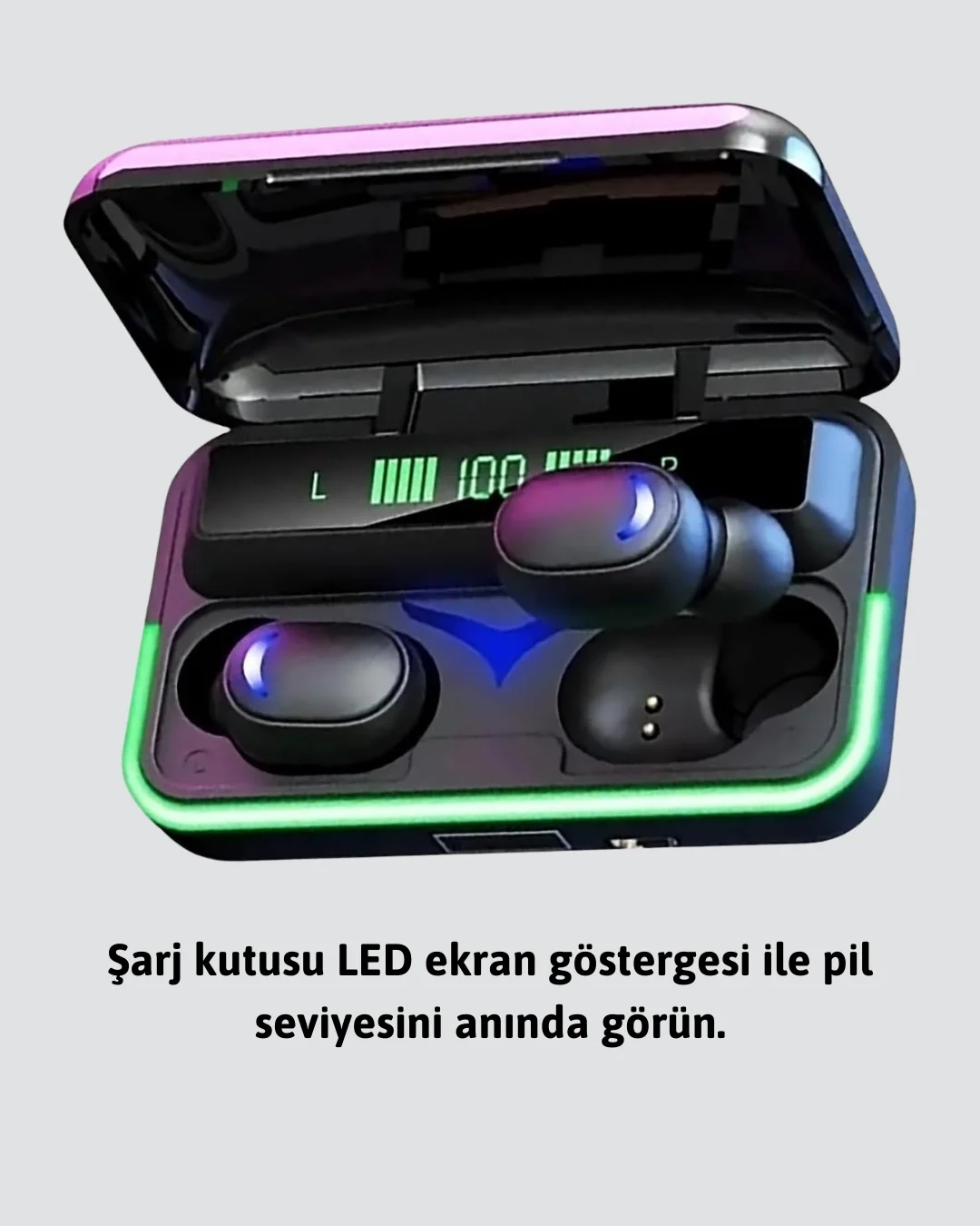 Mey İthalat® Su Geçirmez E10 Bluetooth Kulaklık Powerbank ve Gürü