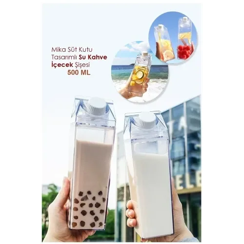 Mey İthalat® Süt Kutusu Meyve Suyu Taşıma Şişesi