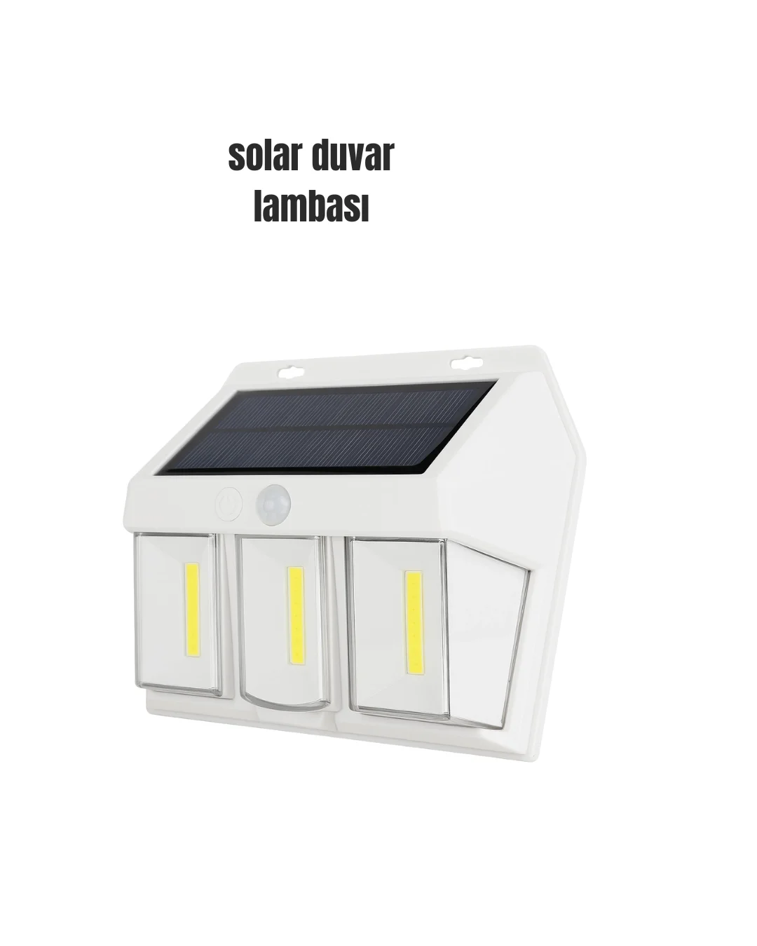 Mey İthalat® Suya Dayanıklı Solar Duvar Lambası – Akıllı Gece Sen