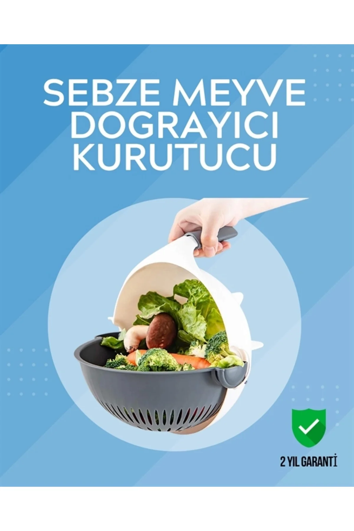 Mey İthalat® Süzgeçli Hazneye Sahip Çok Amaçlı Rende ve Dilimleyi