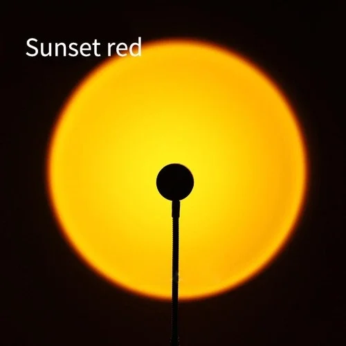 Mey İthalat® Taşınabilir USB Sunset Lamba: Ev ve Araba İçin Ambiy