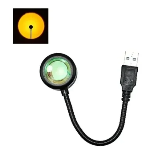 Mey İthalat® Taşınabilir USB Sunset Gün Batımı Ambiyans Işığı Lam