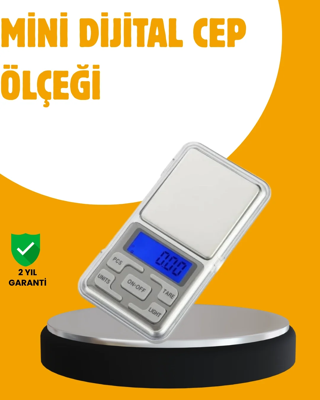 Mey İthalat® Taşınabilir Dijital Cep Terazisi 5 Ölçüm Birimli
