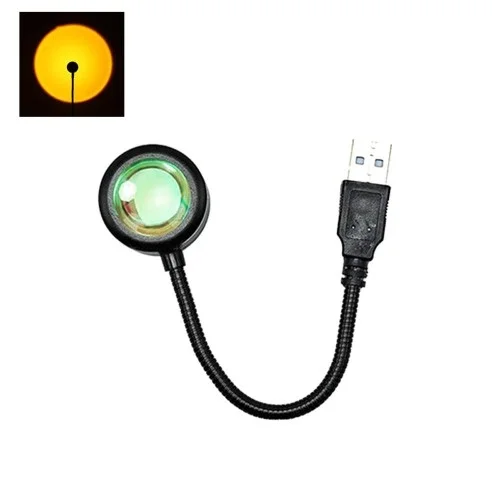 Mey İthalat® Taşınabilir USB Sunset Lamba: Ev ve Araba İçin Ambiy