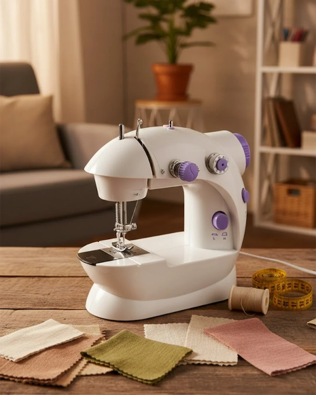 Mey İthalat® Taşınabilir Mini Dikiş Makinesi Ev ve Ofis Kullanımı