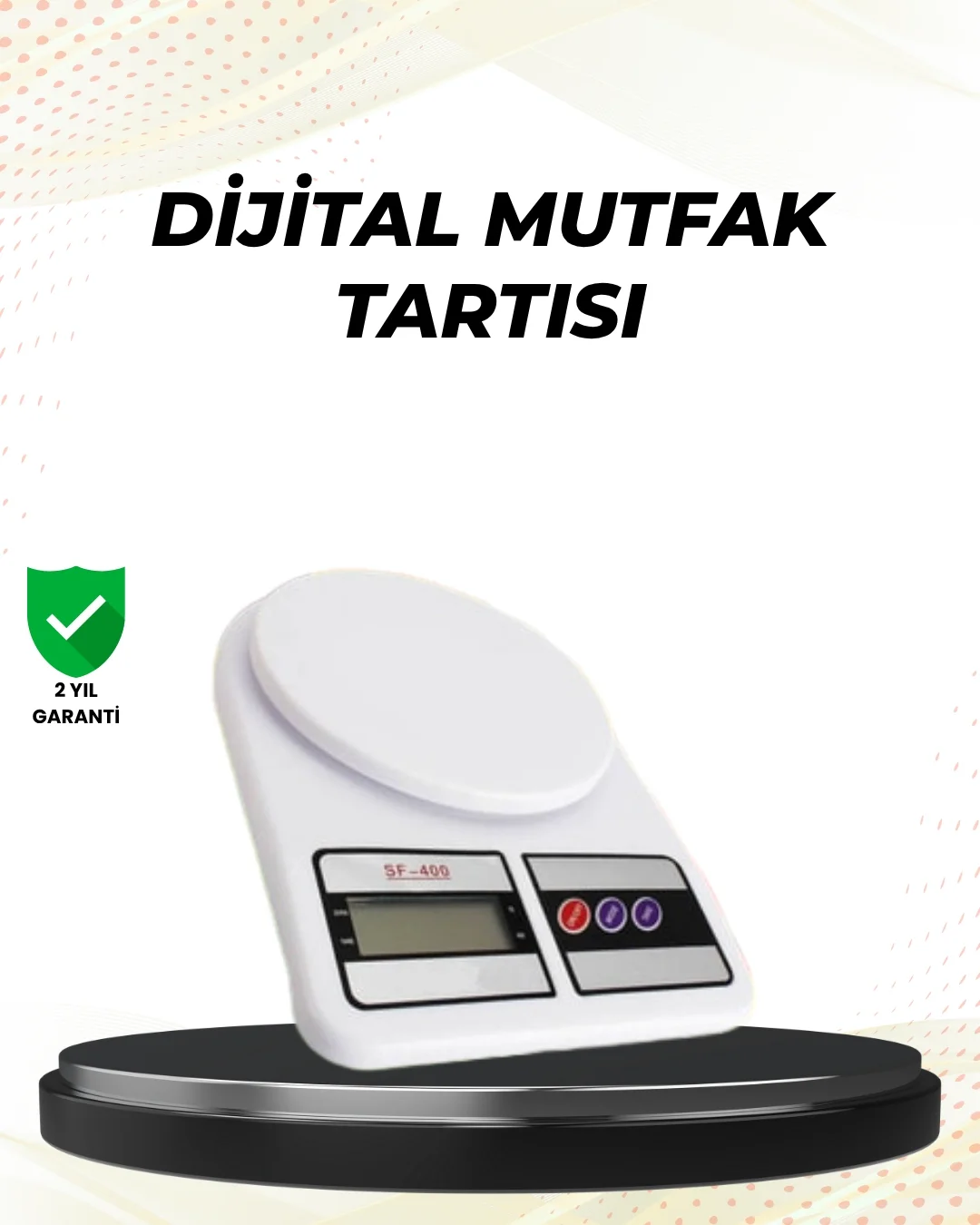 Mey İthalat® Taşınabilir Dijital Terazi – Çift Ölçü Birimi Destek