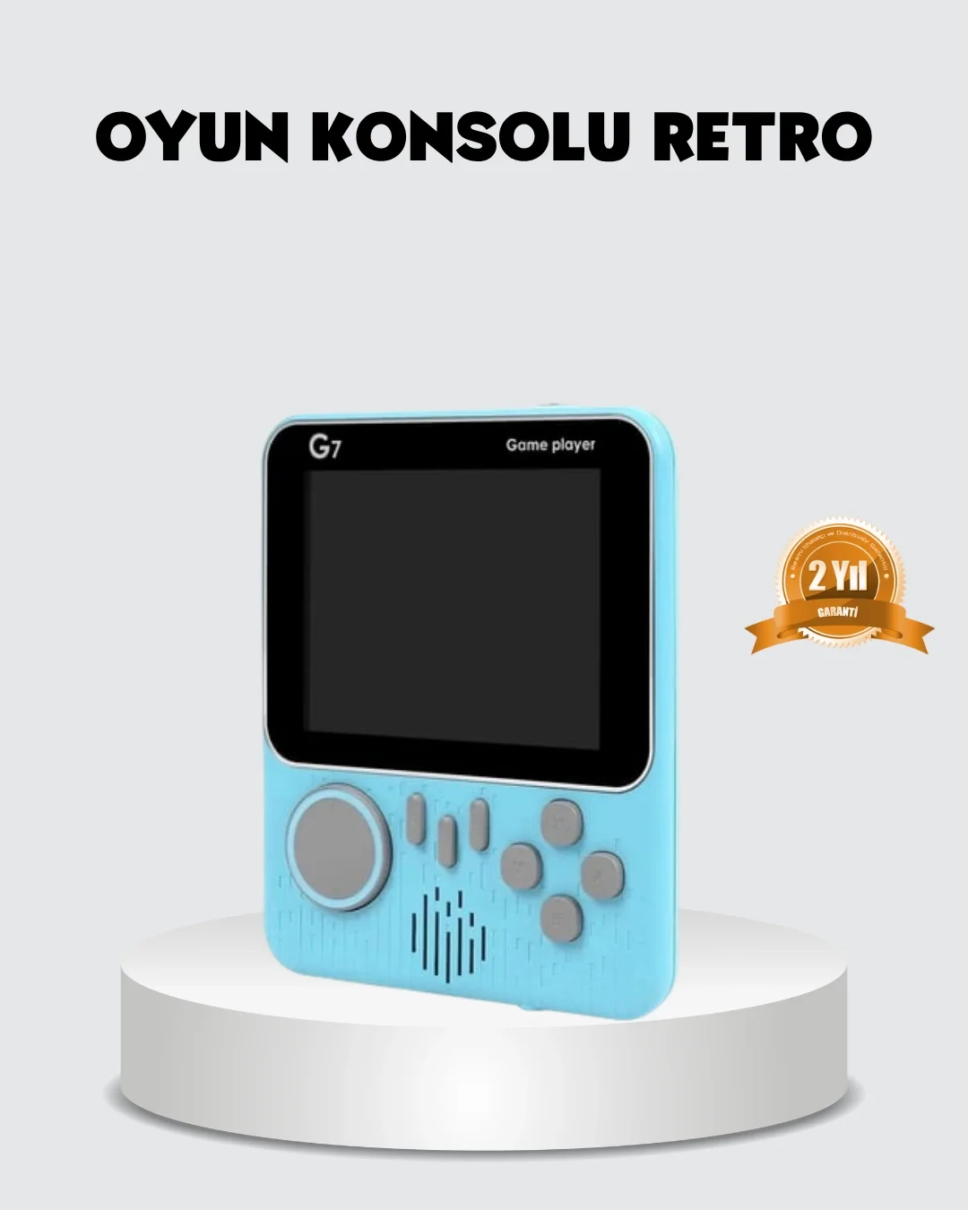 Mey İthalat® Taşınabilir Retro Oyun Konsolu – 3.5 İnç LCD, 666 Kl