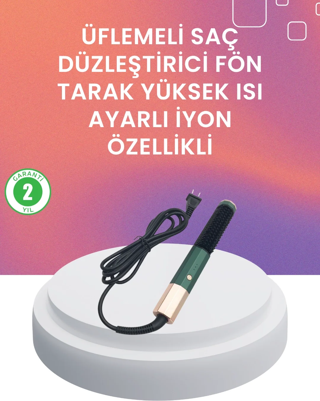 Mey İthalat® Termal Koruma Sistemli Çok Fonksiyonlu Saç Şekillend
