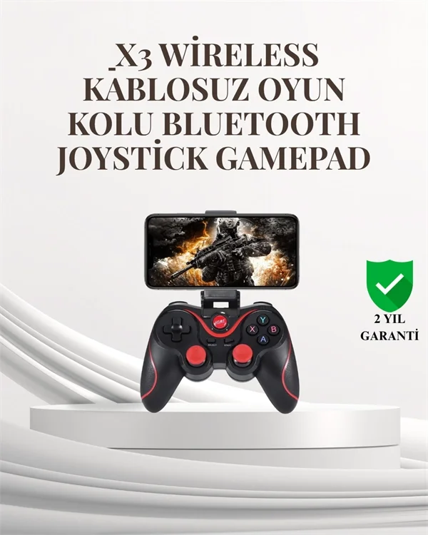 Mey İthalat® Titreşimli Gamepad – Mobil ve Konsol Uyumluluğu