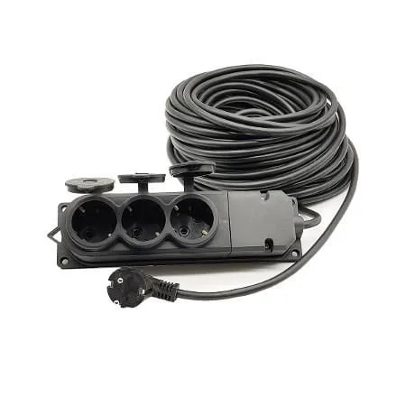 Mey İthalat® Topart 01560 30 Metre Grup Prizli Uzatma 3X2,5 Kablo