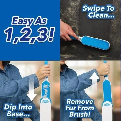 Mey İthalat® Tüy Toz Temizleme Fırça Seti Fur Wizard