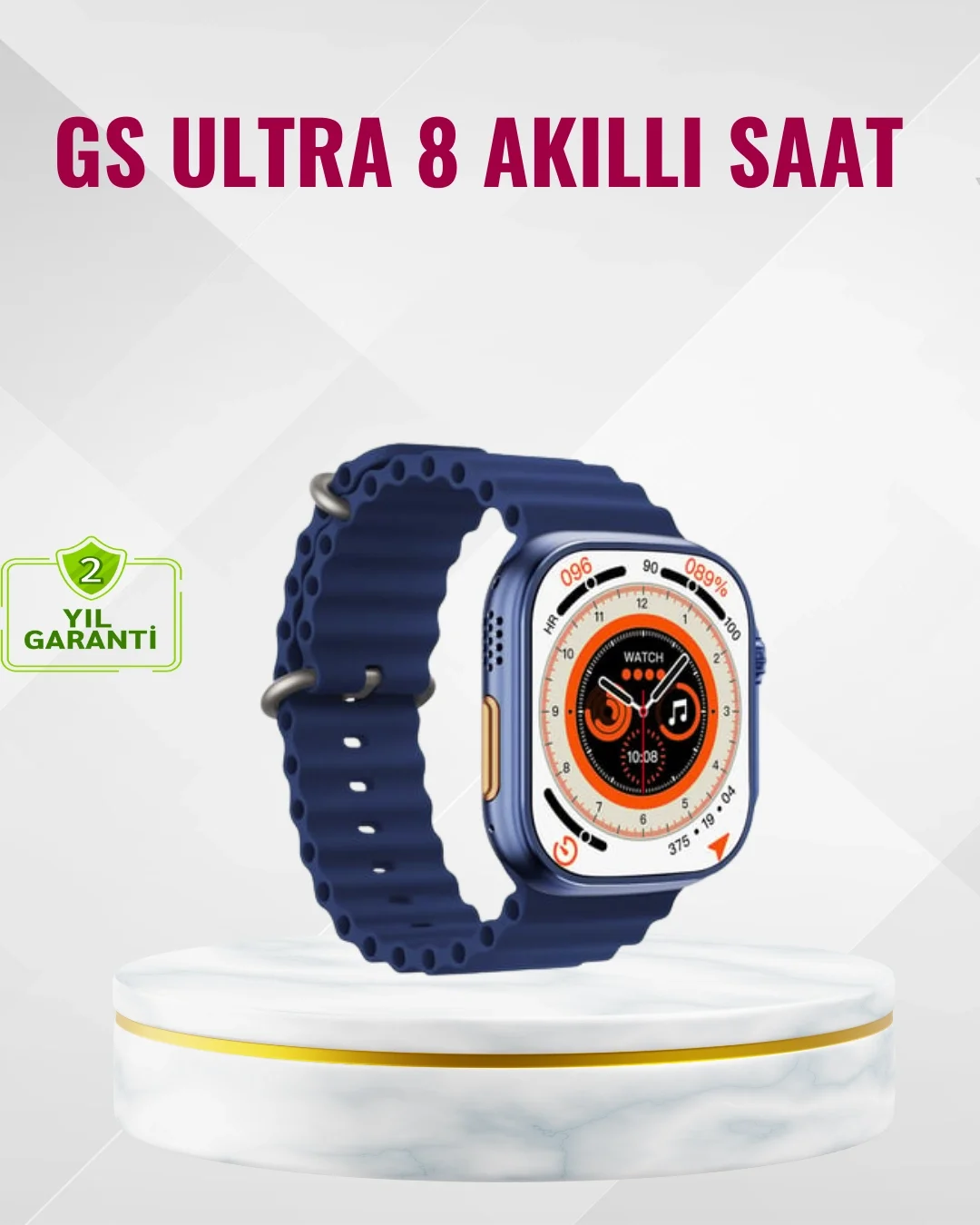 Mey İthalat® Ultra Akıllı Saat 420x480 IPS Ekran Kalp Atış