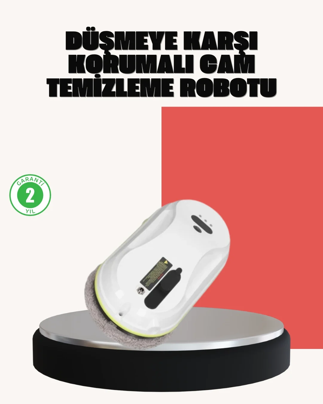Mey İthalat® UPS Destekli Düşmeye Karşı Korumalı Cam Temizleme Ro