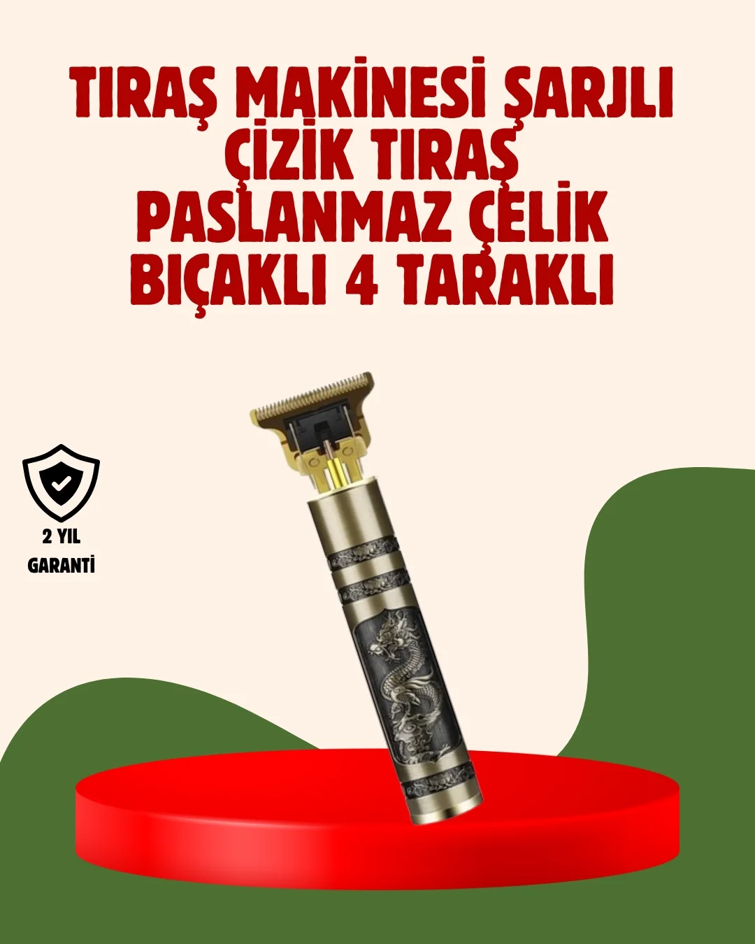 Mey İthalat® USB Şarjlı Kablosuz Saç Kesme Cihazı