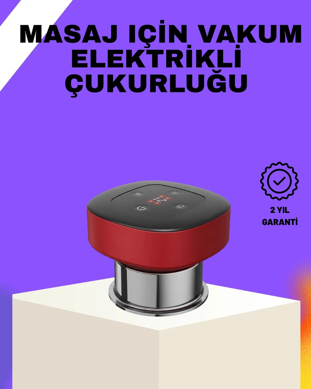 Mey İthalat Vakumlu Masaj Aleti Çok Kademeli Emme Isıtmalı Ev Tipi Terapi Diğer