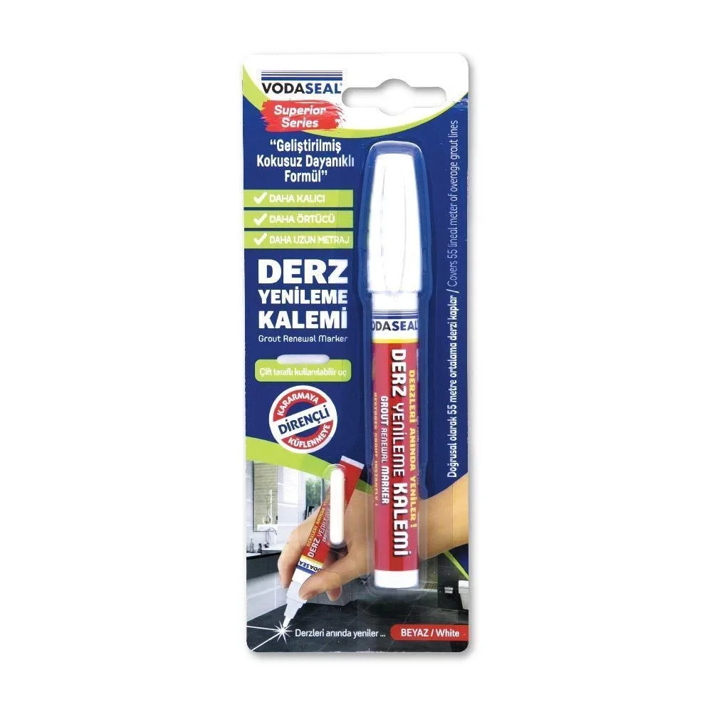 Mey İthalat® Vodaseal Çift Uçlu Su Bazlı Kokusuz Kalıcı Derz Kale Mey İthalat® Vodaseal Çift Uçlu Su Bazlı Kokusuz Kalıcı Derz Kale