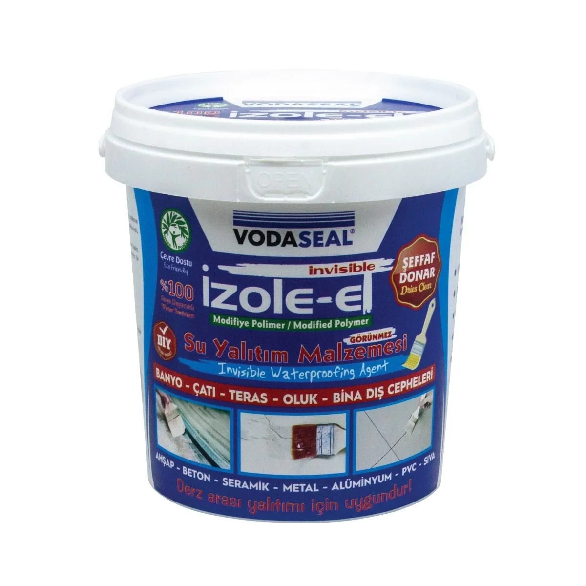 Mey İthalat® Vodaseal İzole Et Su Yalıtım Malzemesi Şeffaf 650 gr