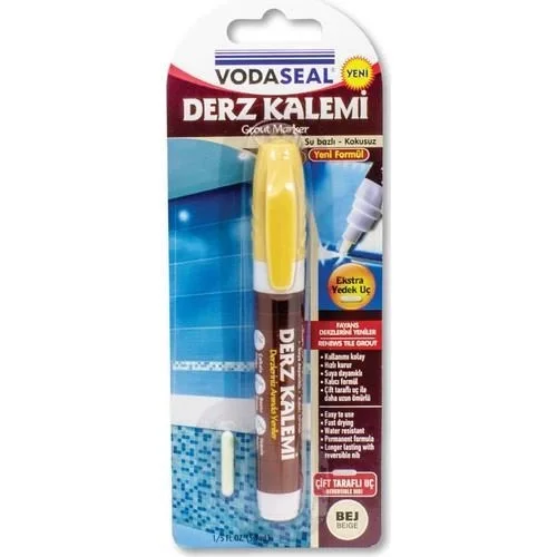 Mey İthalat® Vodaseal Çift Uçlu Su Bazlı Kokusuz Kalıcı Derz Kale Mey İthalat® Vodaseal Çift Uçlu Su Bazlı Kokusuz Kalıcı Derz Kale
