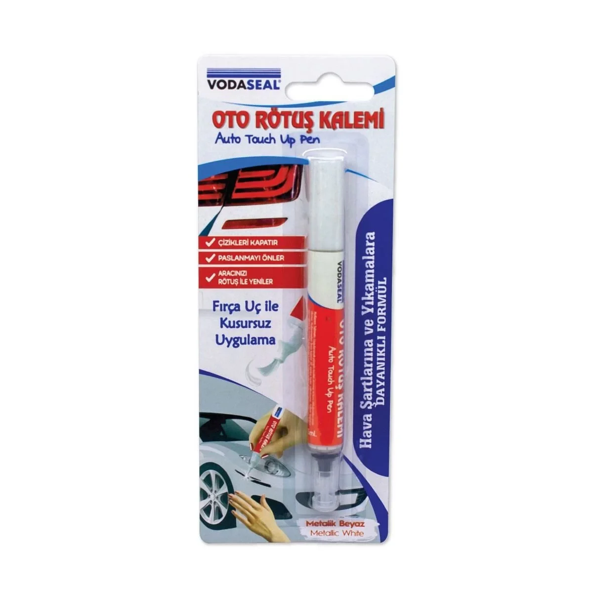 Mey İthalat® Vodaseal Oto Rötuş Kalemi Metalik Beyaz 5 ml Mey İthalat® Vodaseal Oto Rötuş Kalemi Metalik Beyaz 5 ml