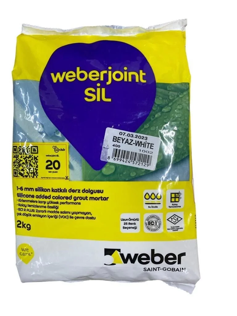 Mey İthalat® Weber Joint Sil 400 Beyaz Derz Dolgu 2 Kg Mey İthalat® Weber Joint Sil 400 Beyaz Derz Dolgu 2 Kg