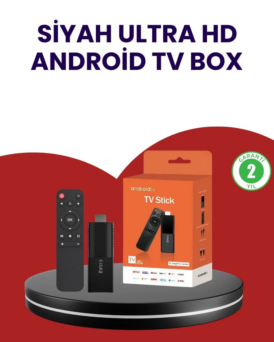 Mey İthalat® WiFi ve Bluetooth Destekli Android TV Dönüştürücü St
