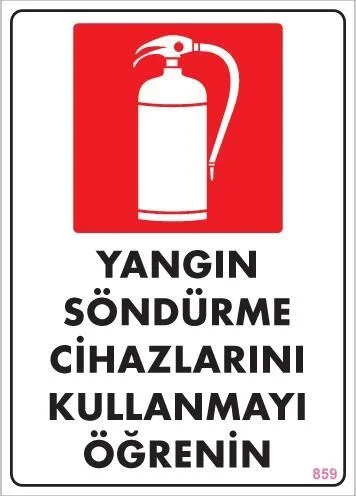 Mey İthalat® Yangın Söndürme Tüpü Uyarı Levhası 25x35 KOD:859 Mey İthalat® Yangın Söndürme Tüpü Uyarı Levhası 25x35 KOD:859
