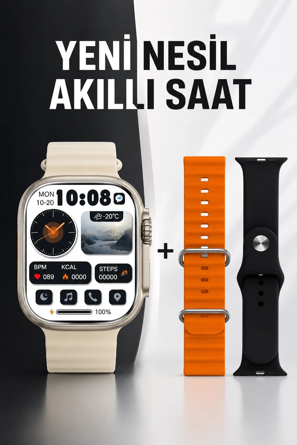 Mey İthalat® Yeni Nesil Arama Cevaplayan Uyku ve Sağlık Takibi GP