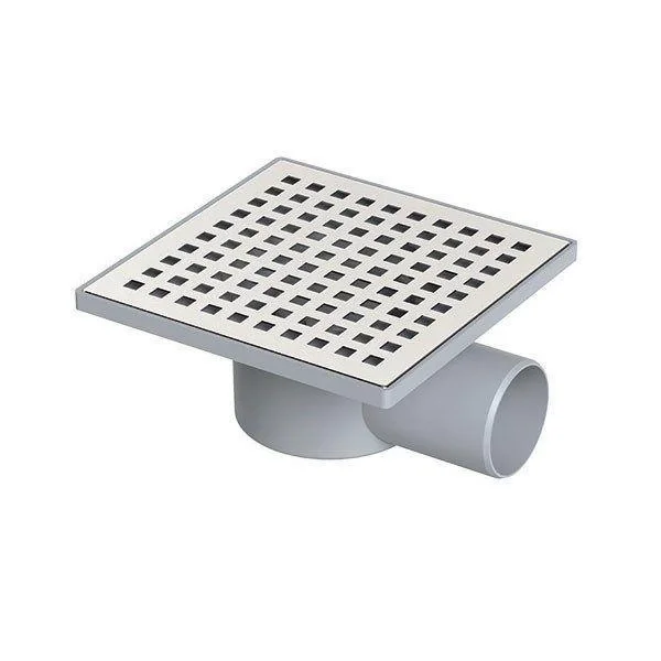 Mey İthalat® Yer Süzgeci Kare 15X15 cm 70 mm Yandan Çıkışlı