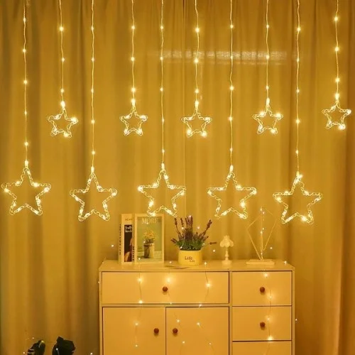 Mey İthalat® Yıldız Perde Led 10 Saçaklı