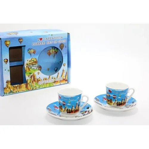 Mey İthalat® Yöresel İkili Fincan Seti Model 4
