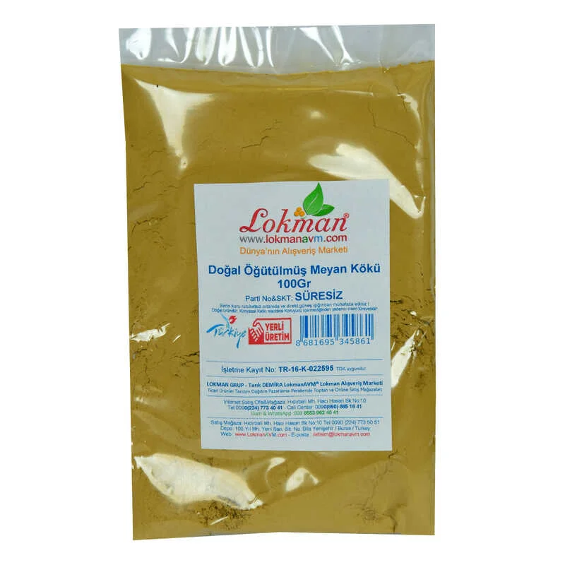 Meyan Kökü Öğütülmüş - Doğal 100 Gr Paket