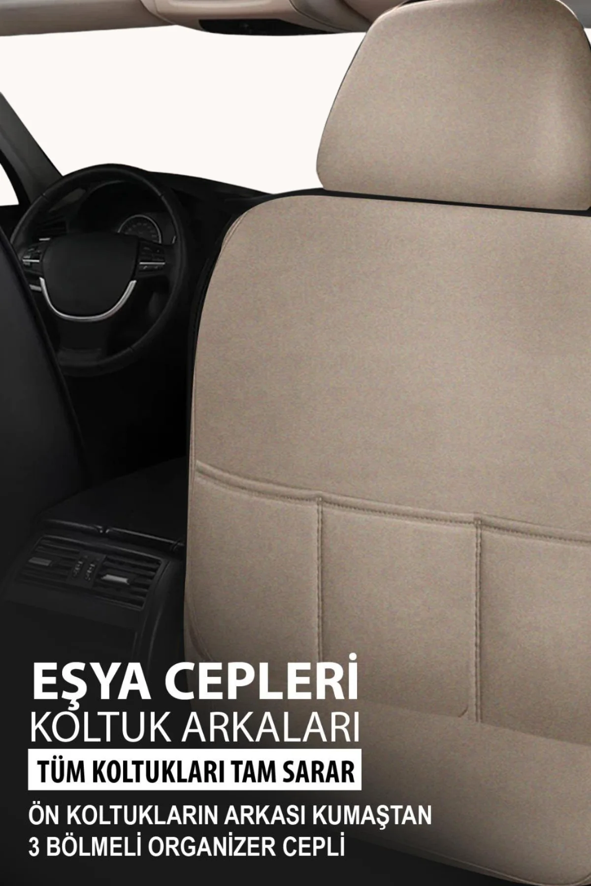 Meyra Serisi Tay Tüyü Oto Koltuk Kılıfı Bej Fiyatı, Yorumları ve Özellikleri