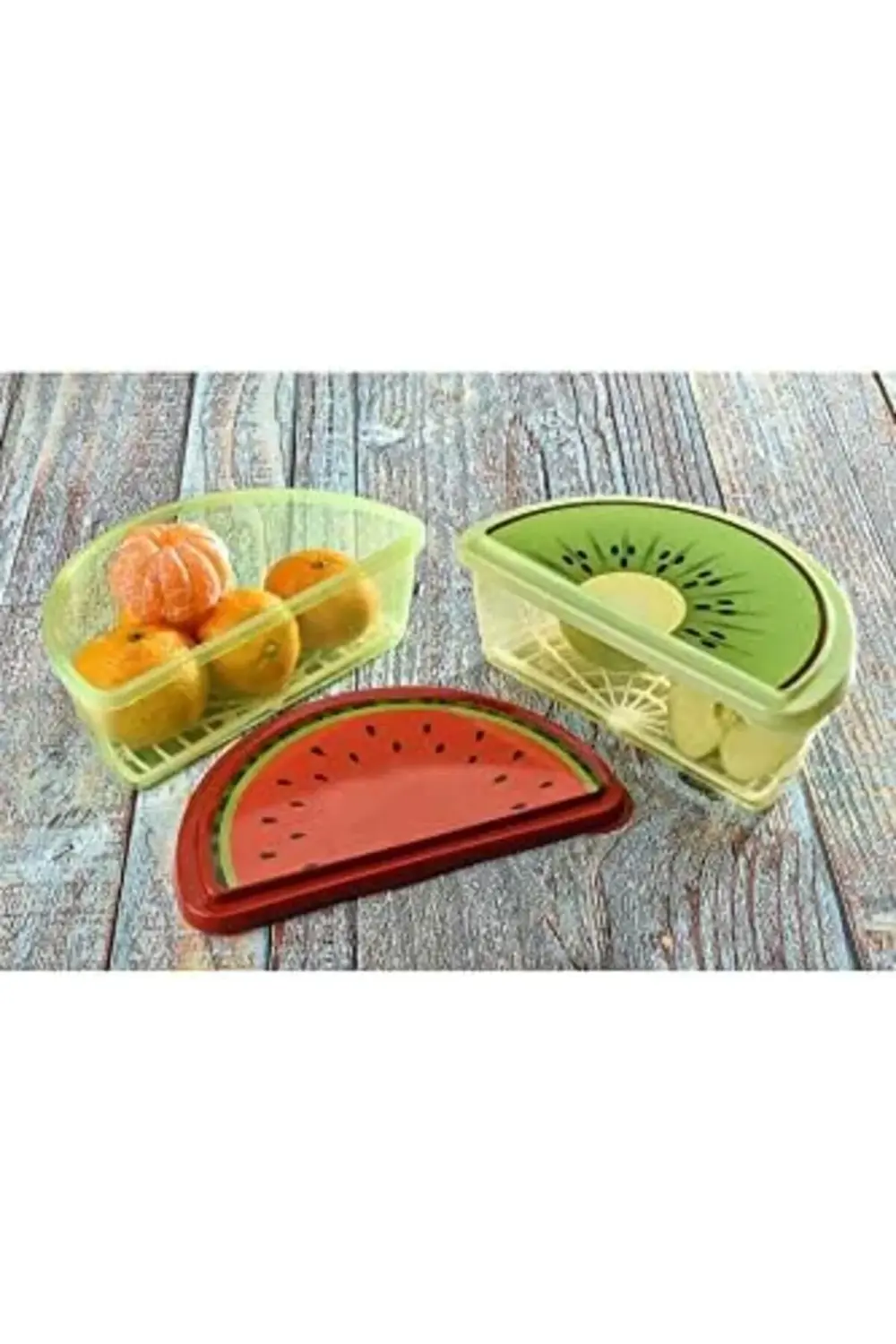Meyve Şekilli Renkli Kapaklı Saklama Kabı 1178227