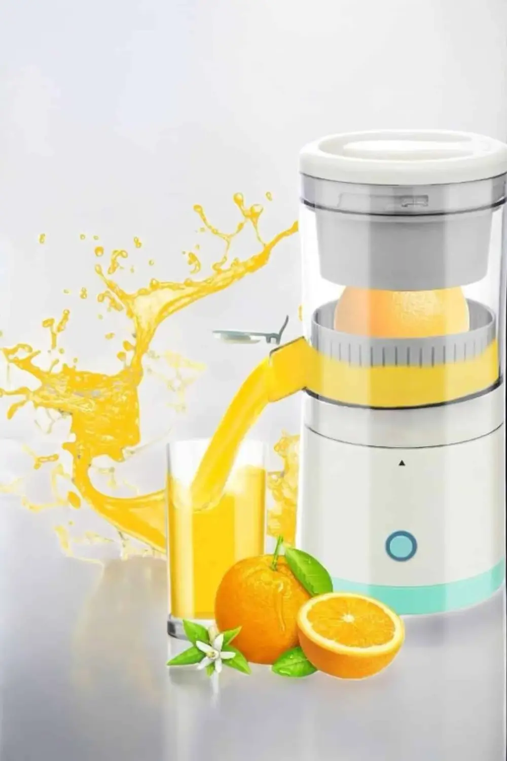 Meyve Sıkacağı USB Şarjlı Taşınabilir Çift Bıçaklı Güvenlik Kilid