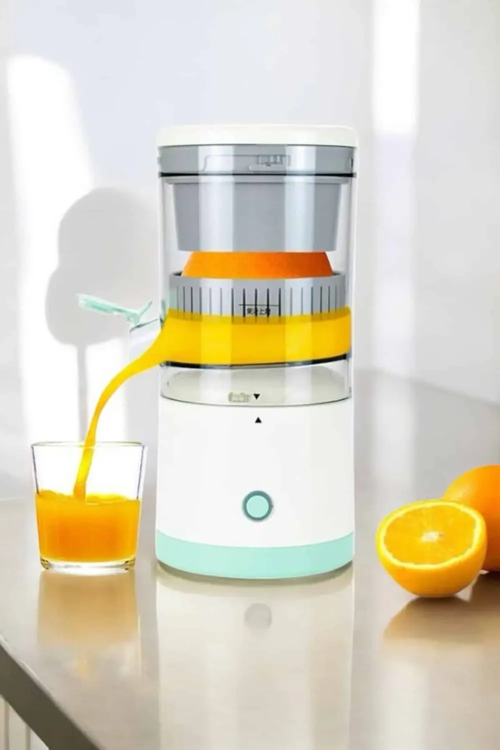 Meyve Sıkacağı USB Şarjlı Taşınabilir Çift Bıçaklı Güvenlik Kilid